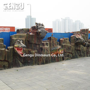 Jardín de rocalla artificial de fibra de vidrio para jardín de infantes aeropuerto parque de trampolín educativo Parque Deportivo uso interior - Product Image 2