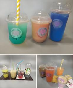 Vaso de Plástico Transparente Desechable con Forma de U para Té de Burbujas, con Impresión de Logotipo Personalizado, 12Oz 16Oz 22Oz, Vaso de PET para Té, Café, Jugo con Tapas - Product Image 6