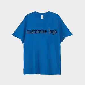 wholesale factory made buyer logo support cotton t shirts oversized