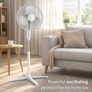 Ventilador de Pie Oscilante de Alta Calidad, Estilo Europeo, con Control Remoto, 3 Velocidades, Eléctrico, Hecho de Plástico, para el Hogar - Product Image 4