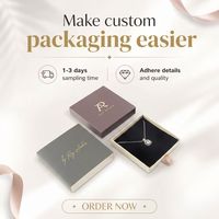 Coffret de bijoux rigide en papier écologique haut de gamme, finition mate, pour colliers féminins
