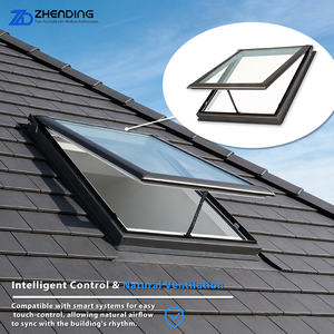 Fenêtre <span class=keywords><strong>de</strong></span> <span class=keywords><strong>toit</strong></span> coulissante verticale en aluminium à grande vision, design moderne, isolation thermique, verre clair pour l'élégance et le luxe - Product Image 2