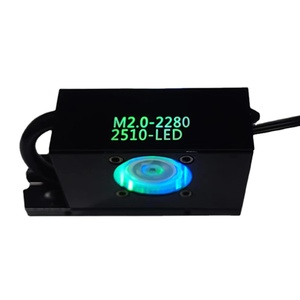 Nuevo Disipador de Calor para SSD M.2 con Ventilador ARGB de 5V y 3 Pines, Radiador para Disco Duro de <span class=keywords><strong>Estado</strong></span> Sólido 2280, Enfriador de Aire de 25mm - Product Image 3