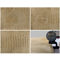 Tissu en cuir artificiel motif crocodile 0,7 mm, 1 yard, 36 "x 54 " découpé pour la décoration intérieure DIY, sacs à main, meubles, sièges de voiture
