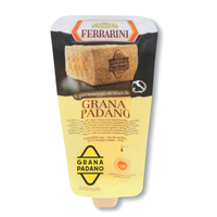 Fromage Dur Grana Padano de Haute Qualité 200g, Bloc de Fromage Ferme au Lait de Vache, Protéines et Additifs de Fermeurine, Prêt à Consommer, Emballage en Sachet