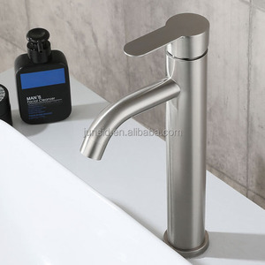 <span class=keywords><strong>Grifo</strong></span> Clásico Monomando de Acero Inoxidable para <span class=keywords><strong>Lavabo</strong></span>, Acabado Cepillado, Salida Alta, Agua Fría y Caliente, Válvula Cerámica - Product Image 2