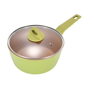 Olla para leche antiadherente verde con base de acero inoxidable para un calentamiento uniforme y para cocinar comida para bebés - Product Image 4