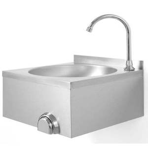 Lavabo mural en acier inoxydable à commande au genou pour salle à manger - Product Image 2