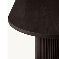 Table à manger rectangulaire en bois massif de chêne, style américain, pour la maison, vente en gros