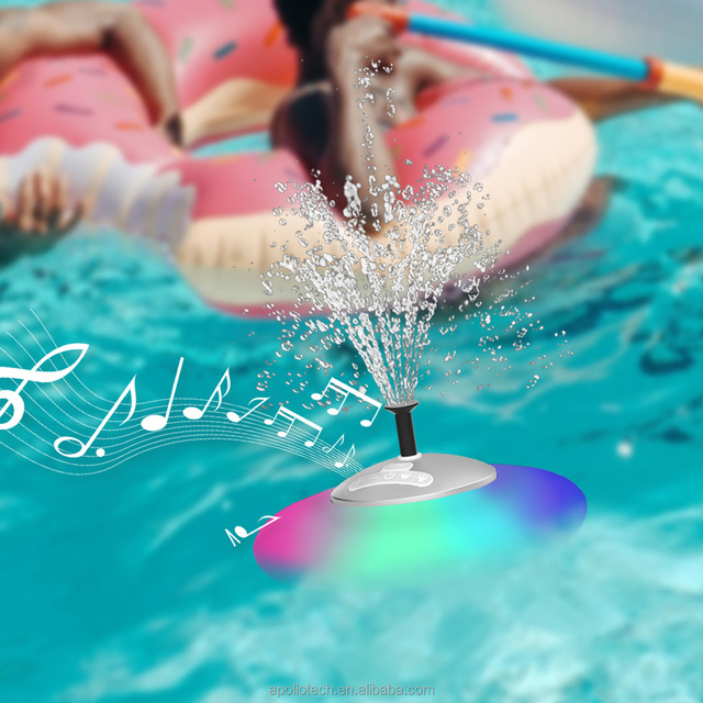 ODM IPX7 Swimming Party Stereo Fashion Portable Disco Party Music Vibration Fountain Bluetooth Speakers for Outdoor