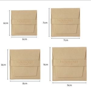 Pochette en microfibre de haute qualité 7x7cm, portable, pour pièces commémoratives, broches, emballage cadeau - Product Image 2