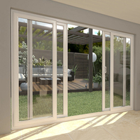 Ventanas y Puertas Corredizas de PVC de Diseño Moderno, Marco de Plástico, Patrón de Apertura Horizontal