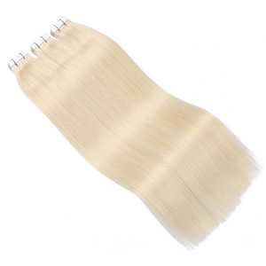 Extensiones de Cabello Humano Adhesivas, Tira Invisible, Voluminosas, Largas y Lisas, Cabello Virgen con Trama de Piel - Product Image 6
