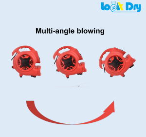 Customizable OEM <strong>High</strong> Pressure 1/3hp 800cfm Axial <strong>Air</strong> Mover Multidrying Floor <strong>Blower</strong> <strong>Fan</strong> Plastic 110V Support AC Ventilation - Product Image 3