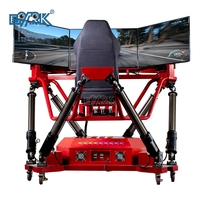 Simulateur de Conduite Automobile en Réalité Virtuelle pour Gagner de l'Argent, Machine de Course avec Siège Cockpit et 3 Écrans pour Jeu