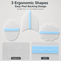 Patchs anti-frottement pour cuisses en film PU et gel de silicone, invisibles, réutilisables, imperméables, auto-adhésifs pour femmes