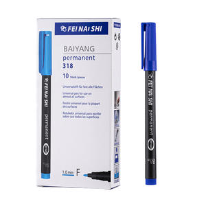 Vente <span class=keywords><strong>en</strong></span> <span class=keywords><strong>gros</strong></span> 318F marqueur permanent de couleur noir stylo marqueur à pointe fine - Product Image 5