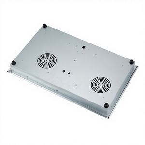 Table de cuisson à <span class=keywords><strong>induction</strong></span> électrique encastrable <span class=keywords><strong>2</strong></span> <span class=keywords><strong>feux</strong></span> 3500W, commande tactile et à bouton, surface en verre blanc, protection contre la surchauffe, nettoyage facile - Product Image 4