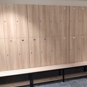 Thương mại z-hình dạng không thấm nước HPL phòng tập thể dục điện tử hồ bơi Locker - Product Image 1