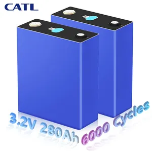 6000 Cycle Grade A 320Ah 280Ah 3.2V LifePO4 Battery Cell Akku DIY Kit Prismatic Battery ESS Solar Storage Battery With 200A BMS