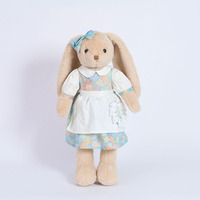 Peluche Lapin Doux et Moelleux à Longues Oreilles, Jouet en Peluche Personnalisé pour Baby Shower, Anniversaire d'Enfants, Décoration Maison, Animal en Peluche