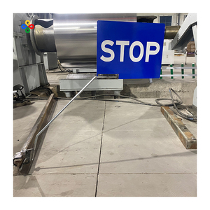 Segnaletica per il controllo di sicurezza per il traffico ferroviario canadese in alluminio blu riflettente di DATONG - Product Image 6