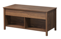 Table basse en bois relevable moderne avec compartiment caché Mobilier de salon Table d'appoint pour canapé à usage domestique