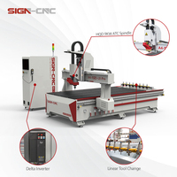 Máquina Fresadora CNC de 3 Ejes con Cambiador Automático de Herramientas de Larga Duración para MDF