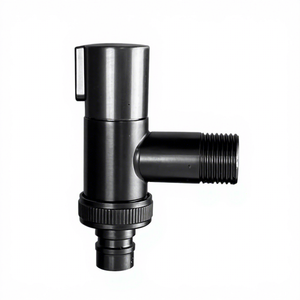 <span class=keywords><strong>Robinet</strong></span> mural moderne en acier inoxydable 1/2 vente en gros vanne d'angle d'arrêt d'eau de toilette à 90 degrés pour le plastique extérieur - Product Image 1