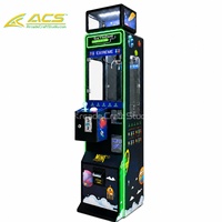 Mesin Cakar Logam Mini ACS Bertemakan Galaksi Luar Angkasa, Dioperasikan dengan Koin, untuk Arcade Komersial