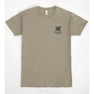 T-Shirt The Great Crew Unisex Color Kaki, Abbigliamento Promozionale - Product Image 1