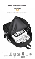 Nouveau sac à dos d'ordinateur portable unisexe simple pour affaires, en polyester, décontracté, pour voyages et sports, pour les élèves du collège et du lycée