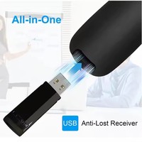 Nouvelle télécommande de présentation avec pointeur laser rouge pour PowerPoint PPT, stylo pour le défilement de pages