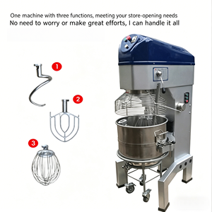 Mélangeur à pâte grande capacité 80L 100L, mélangeur planétaire en spirale pour la production industrielle de pain et de gâteaux en boulangerie - Product Image 2