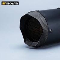 Tuyau d'échappement universel en acier inoxydable de 60 mm en fibre de carbone, silencieux d'échappement, échappement AR AustinRacing Kawasak Yama