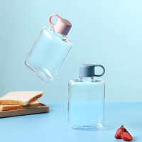 Gobelet à boire de 360 ml et 500 ml avec bouchon, bouteilles d'eau en plastique Tritan plates
