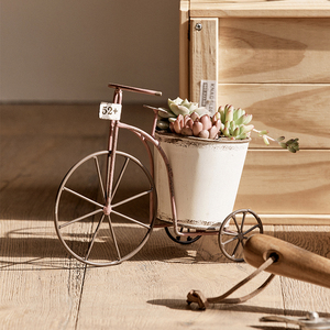 Maceta apenada Vintage de arte del hierro, decoración de jardín al aire libre <span class=keywords><strong>con</strong></span> suculenta de hierro para vasos de vidrio - Product Image 5
