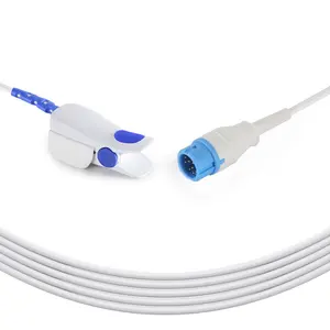 Medische Verbruiksartikelen Compatibel Mindray 12 Pin Spo2 Sonde, Herbruikbare Volwassen Vingerclip Spo2 Sensor