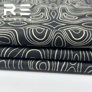 500D Nylon topografía negro/topografía selva camuflaje táctico camuflaje cordura tela mochila tela