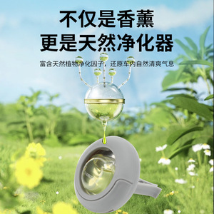 Ambientador para Auto, Perfume para Ventilación, Fragancia Duradera para Eliminar Olores Interiores, Aroma Ligero, Plástico, 5 ml, Aroma a Océano, Limón y Viento - Product Image 5