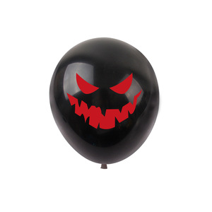 Fournitures de décoration pour fête à thème Halloween : ballon en latex effrayant, sanglant, motif Ghostface, chauve-souris et main ensanglantée - Product Image 6