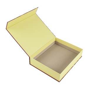 Custom Book Shaped Gift Box Red Gold Floral Design Paper Packaging Wenzhou Origin - Product Image 2