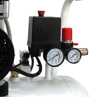 Compresseur d'air dentaire 220V de haute qualité, sans huile, silencieux, portable, 50L, 8 bars, avec moteur et pompe à refroidissement par air pour fauteuils dentaires