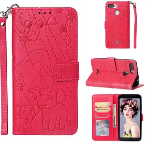 Từ Với Chủ Thẻ Tín Dụng Wallet Leather Flip Điện Thoại Trường Hợp Bìa Cho Xiaomi Redmi 6 6A Lưu Ý 5 Pro