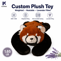 Oreiller de sommeil lesté en coton PP brodé Panda 2026 pour bébé, jouet mignon à porter sur l'épaule pour enfants