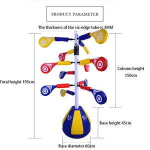 Cible de frappe murale <span class=keywords><strong>pour</strong></span> le taekwondo, support de cible de frappe <span class=keywords><strong>pour</strong></span> l'entraînement au taekwondo, au karaté, au kickboxing et aux arts martiaux - Product Image 3