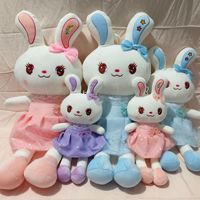 Jolies peluches lapin anti-stress, colorées et mignonnes, à habiller, style Kawaii, pour filles.