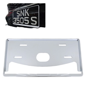 Malaysischer Nummernschildrahmen Silber Metall Autokennzeichenhalter - Product Image 4