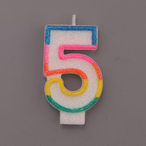 <span class=keywords><strong>Candele</strong></span> Numeriche Stampate per Compleanno, Decorazioni per Feste, <span class=keywords><strong>Candele</strong></span> Digitali 0-9 - Product Image 4