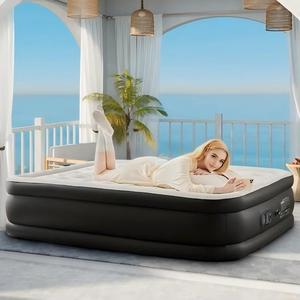 Matelas pneumatique auto-gonflant de luxe moderne, taille Queen, avec pompe de recharge amovible - Lit pliable avec matelas, design portable pour le <span class=keywords><strong>camping</strong></span> - Product Image 3